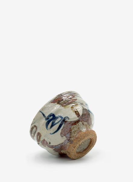 TROY TOWN - Tea Cup (Yunomi) with Hakeme Glaze - Side 2