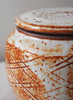 Paddled Tea Jar with Shino Glaze - 4