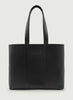 URSULA - URSULA X JANECARR Leather Tote - Black - Front