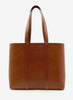 URSULA X JANECARR Leather Tote - Tan - Front