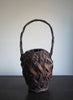 VINTAGE JAPANESE HANDWOVEN BAMBOO BASKET III - Side