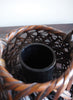 VINTAGE JAPANESE HANDWOVEN BAMBOO BASKET IV - Detail 