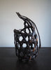 VINTAGE JAPANESE HANDWOVEN BAMBOO BASKET V - Side 