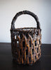 VINTAGE JAPANESE HANDWOVEN BAMBOO BASKET VI - Side 