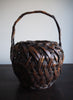 VINTAGE JAPANESE HANDWOVEN BAMBOO BASKET VII - Side 