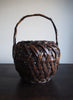 VINTAGE JAPANESE HANDWOVEN BAMBOO BASKET VII - Side 