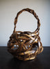 VINTAGE JAPANESE HANDWOVEN BAMBOO BASKET VIII - Front 1