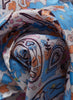 JANE CARR The Pixie Petit Foulard in Macaroon, silk twill printed scarf – Detail