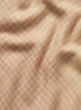 JANE CARR The Jenga Square in Biscuit, neutral multicolour checked lambswool scarf – detail