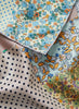 JANE CARR The Dazzle Petit Foulard in Jade, green multicolour printed silk twill scarf – detail