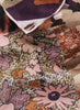 JANE CARR The Medley Square in Rose, pink multicolour printed modal and cashmere scarf – detail