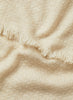 JANE CARR The Hudson Scarf in Soft Beige, beige textured pure cashmere scarf – detail
