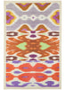 The Ikat Pareo, neutral multicolour printed cotton and silk-blend pareo – flat