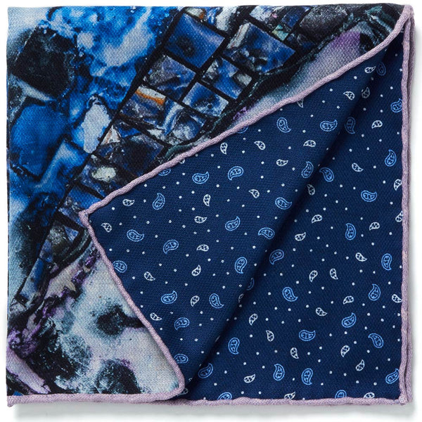 JANE CARR X JACK WHITTEN FOR HAUSER & WIRTH SPATIAL DIALOGUE POCKET SQUARE - Printed silk pocket square