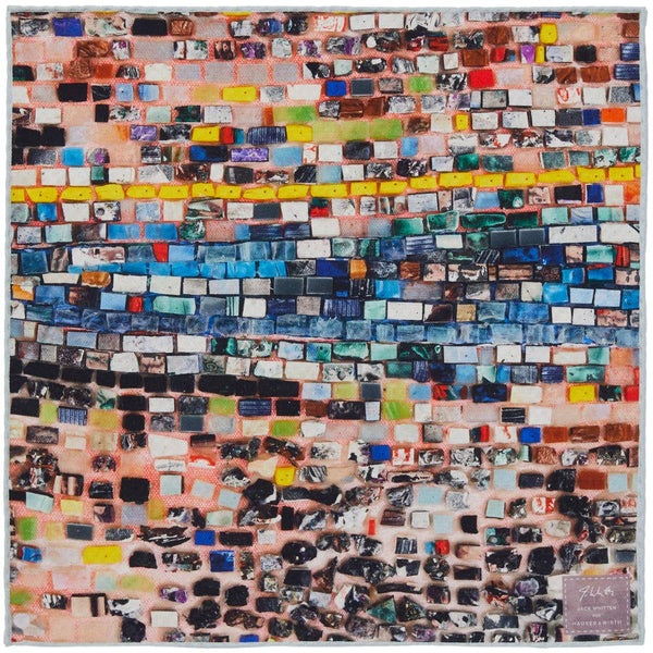 JANE CARR X JACK WHITTEN FOR HAUSER & WIRTH QUANTUM WALL POCKET SQUARE - Printed silk pocket square